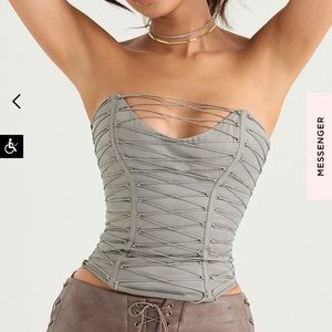 House of CB Mirabelle Lade Up corset top